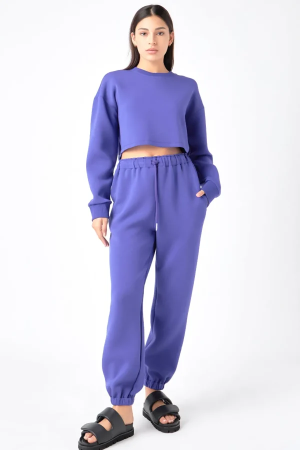 GREY LAB Loungewear | Matching Sets*- Loungewear Cropped Sweatshirt