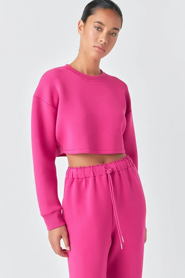 GREY LAB Loungewear | Matching Sets*- Loungewear Cropped Sweatshirt