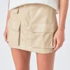 GREY LAB Matching Sets | Skirts*- Low Waisted Cargo Mini Skirt TAUPE