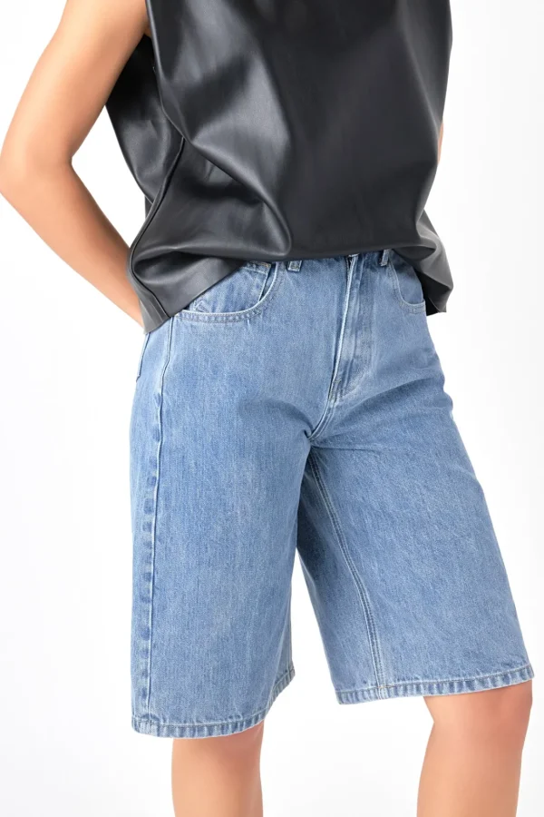GREY LAB Denim | Shorts & Skorts*- Low Waisted Denim Shorts BLUE