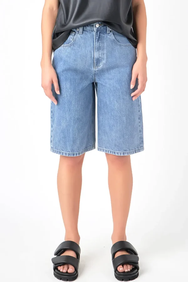 GREY LAB Denim | Shorts & Skorts*- Low Waisted Denim Shorts BLUE