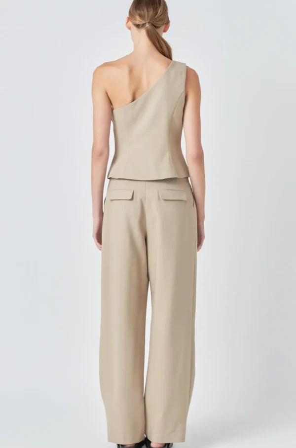 GREY LAB Matching Sets | Pants*- Mid Waisted Long Trousers SAGE