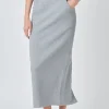 GREY LAB Loungewear | Matching Sets*- Mid-Waisted French Terry Maxi Skirt HEATHERGREY