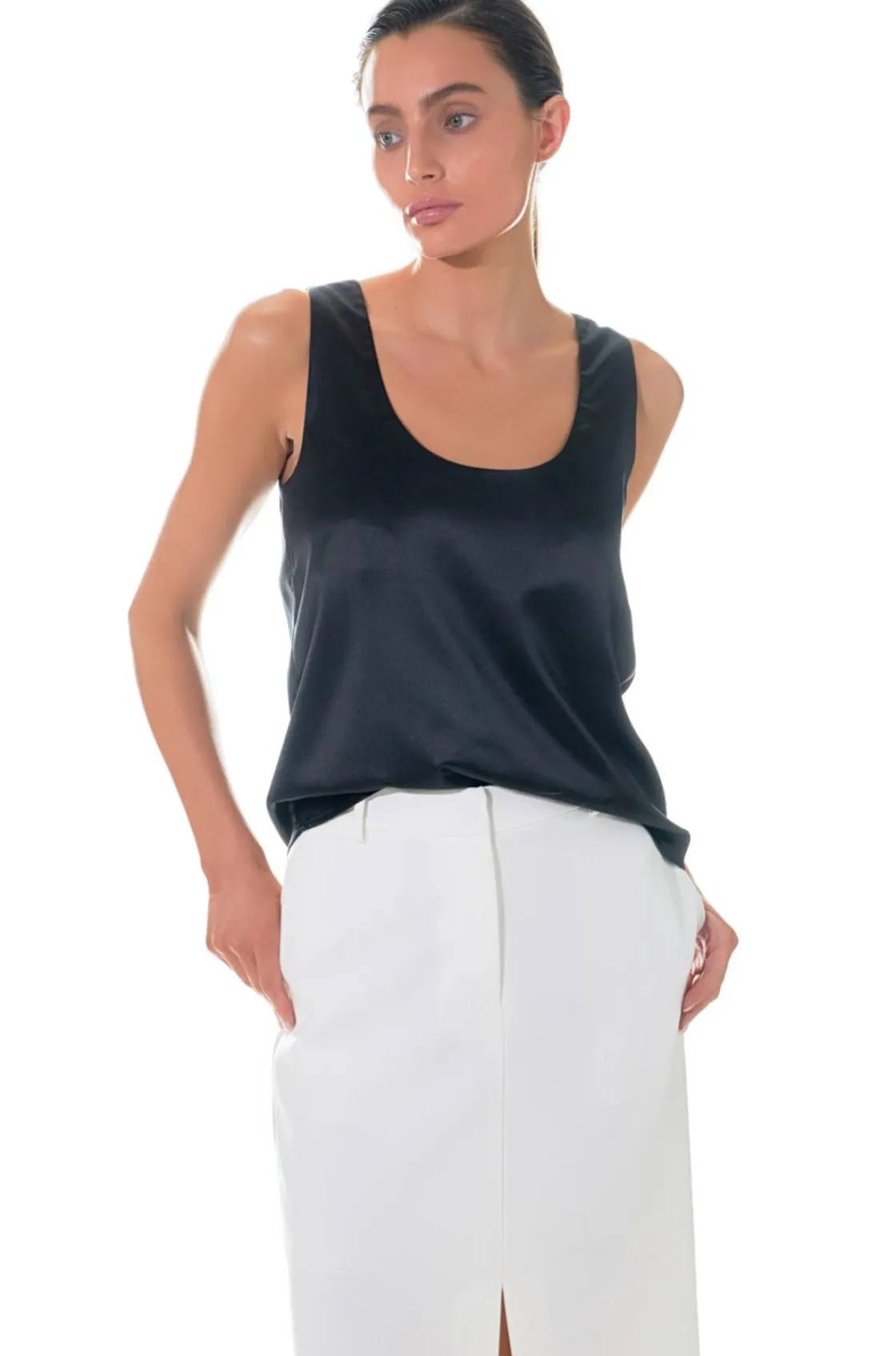grey_lab__midwaisted_fron_1.webp GREY LAB Skirts | Tops*- Mid-Waisted Front Slit Maxi Skirt