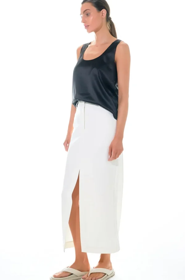 GREY LAB Skirts | Tops*- Mid-Waisted Front Slit Maxi Skirt