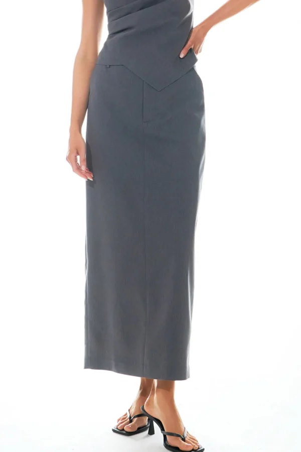 GREY LAB Matching Sets | Skirts*- Mid-Waisted Maxi Skirt GREY