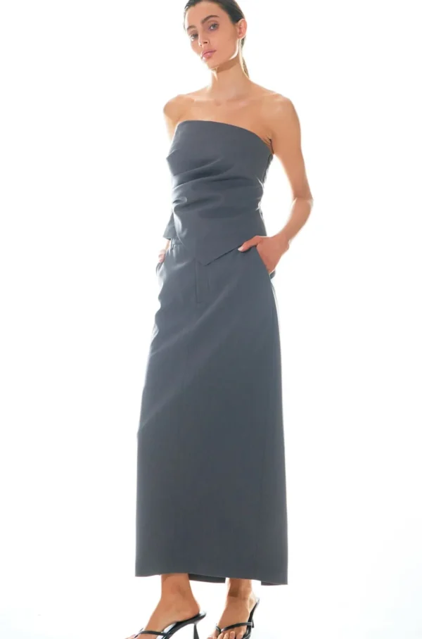 GREY LAB Matching Sets | Skirts*- Mid-Waisted Maxi Skirt GREY