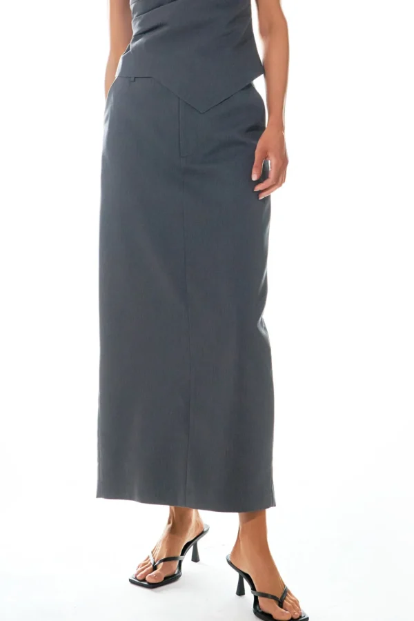GREY LAB Matching Sets | Skirts*- Mid-Waisted Maxi Skirt GREY