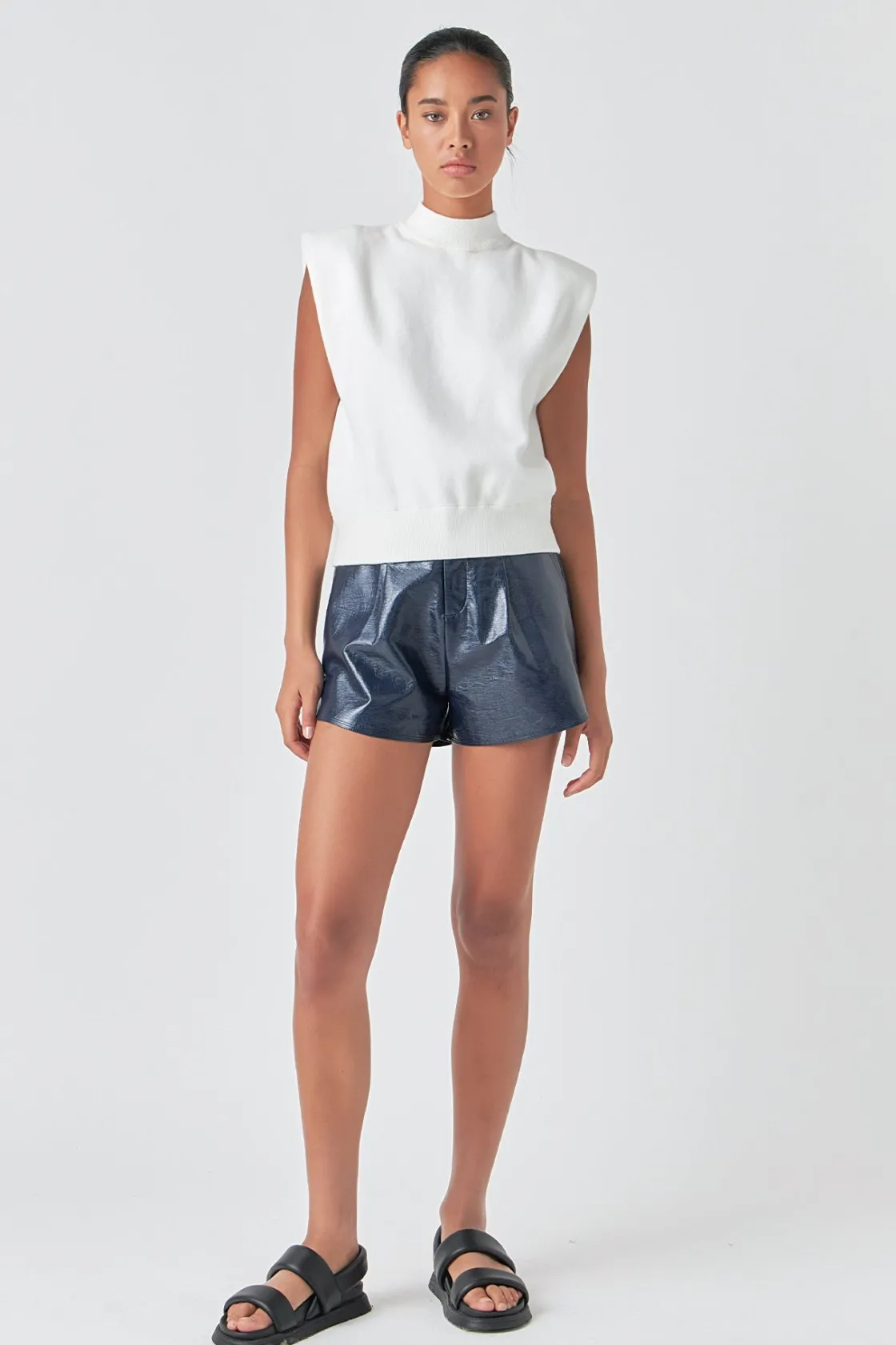 grey_lab__mock_neck_sleev_10.webp GREY LAB Sweaters & Knits | Tops*- Mock Neck Sleeveless Knit Top