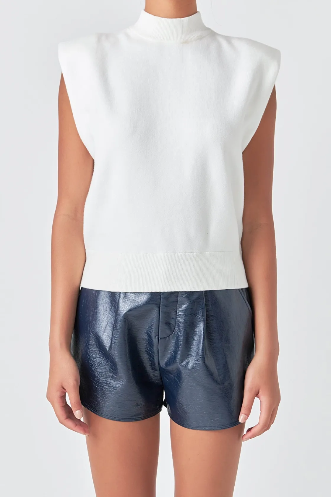 grey_lab__mock_neck_sleev_11.webp GREY LAB Sweaters & Knits | Tops*- Mock Neck Sleeveless Knit Top