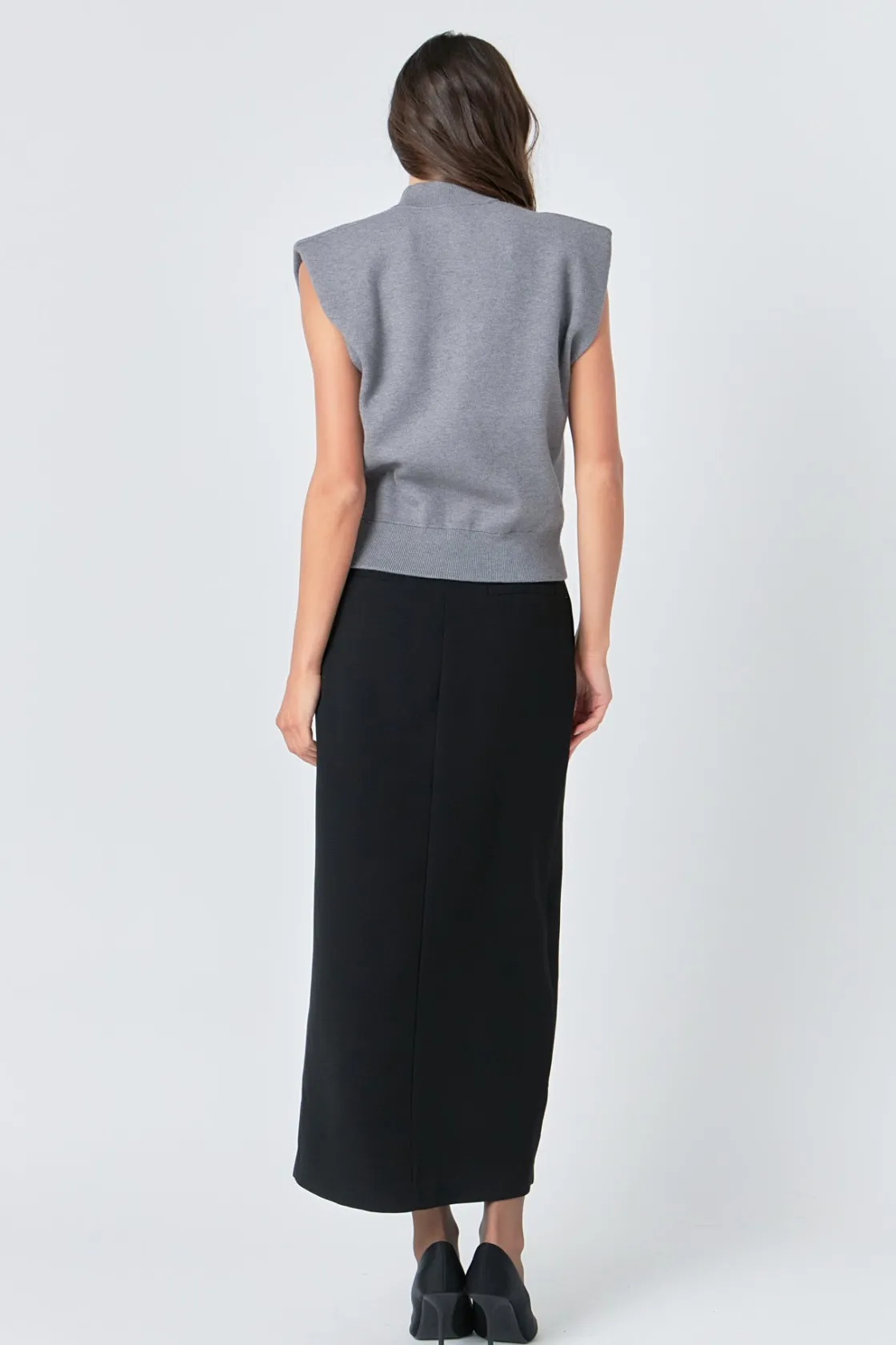 grey_lab__mock_neck_sleev_8.webp GREY LAB Sweaters & Knits | Tops*- Mock Neck Sleeveless Knit Top