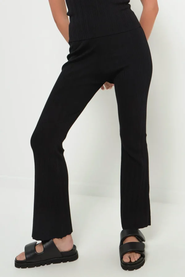 GREY LAB Sweaters & Knits | Pants*- Multi Rib Flared Knit Pants BLACK