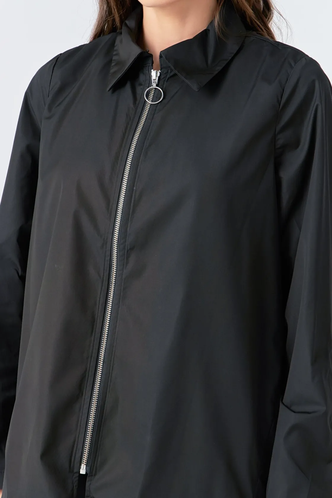 grey_lab__nylon_jacket_wi_1.webp GREY LAB Jackets & Coats | Blazers*- Nylon Jacket with O-ring Zipper JETBLACK