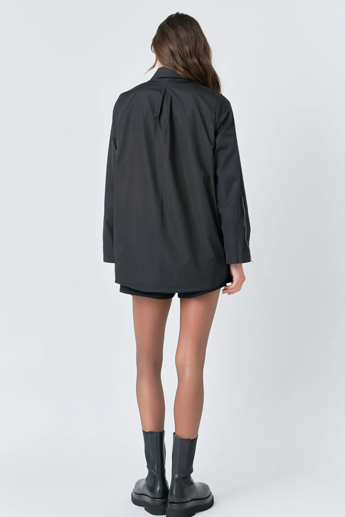 grey_lab__nylon_jacket_wi_4.webp GREY LAB Jackets & Coats | Blazers*- Nylon Jacket with O-ring Zipper JETBLACK