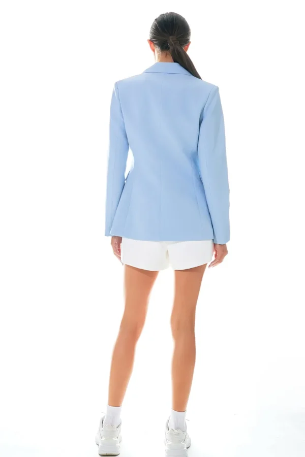 GREY LAB Blazers | Tops*- One Button Fitted Blazer LIGHTBLUE