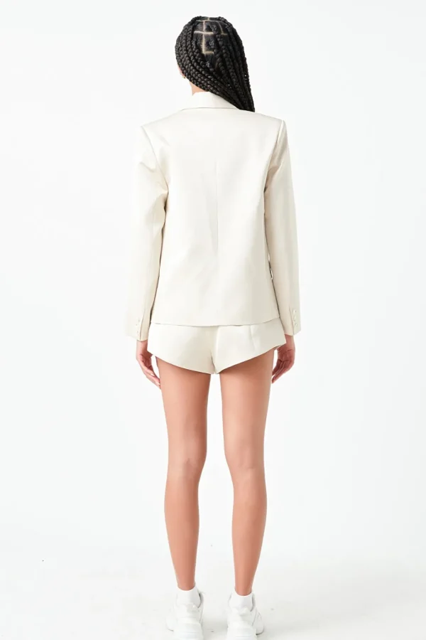 GREY LAB Matching Sets | Blazers*- One Button Satin Blazer