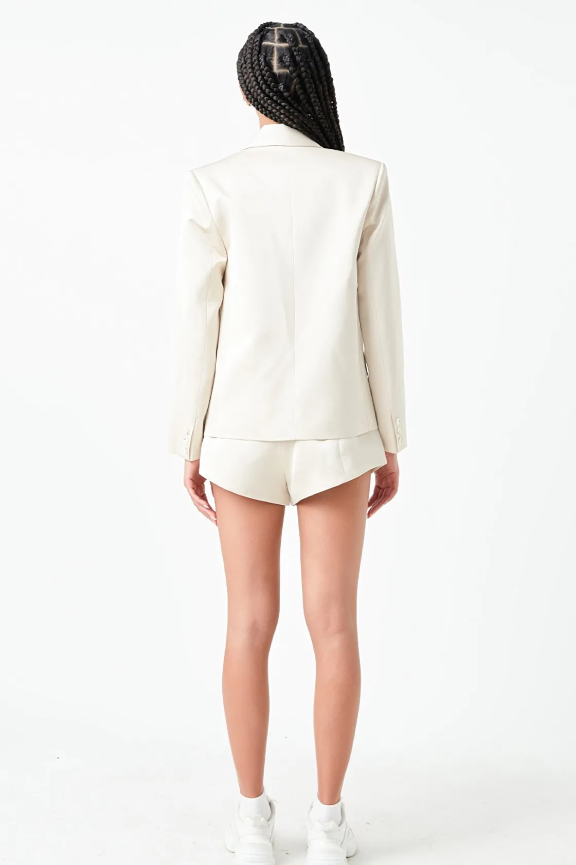 grey_lab__one_button_sati_4.webp GREY LAB Matching Sets | Blazers*- One Button Satin Blazer