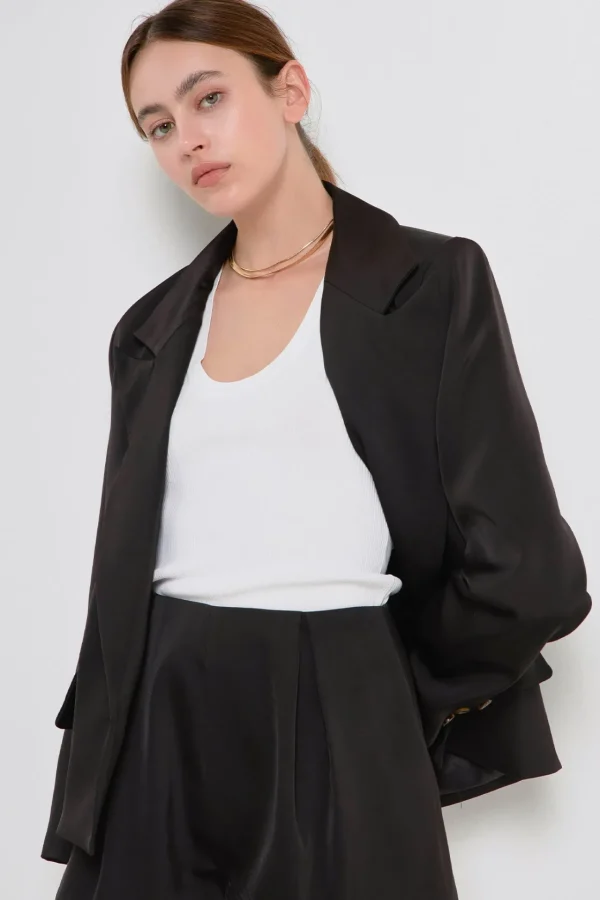 GREY LAB Matching Sets | Blazers*- One Button Satin Blazer