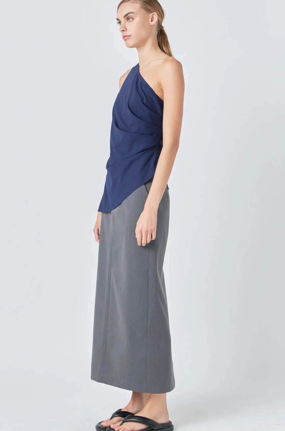 grey_lab__one_shoulder_ru_7.webp GREY LAB Tops*- One Shoulder Ruched Top