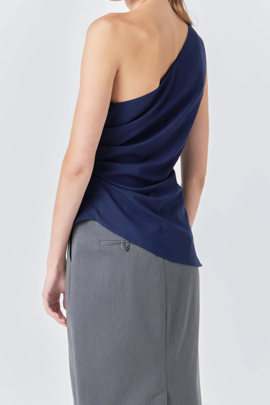 grey_lab__one_shoulder_ru_9.webp GREY LAB Tops*- One Shoulder Ruched Top