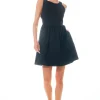 GREY LAB Little Black Dress | Tops*- Open Elastic Back Mini
