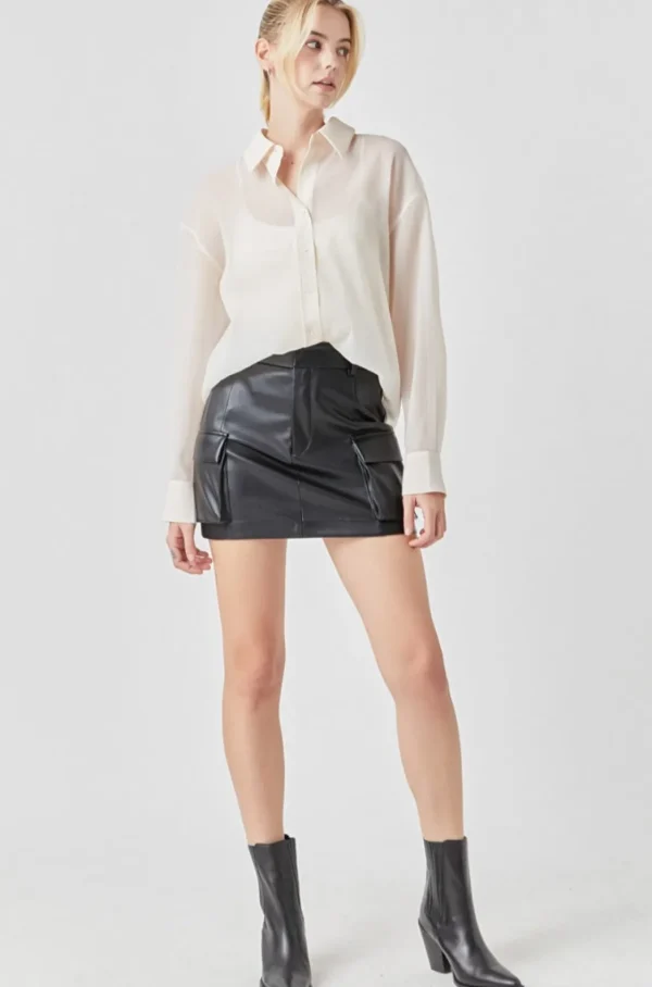 GREY LAB Shirts & Blouses*- Organza Oversized Shirt OFFWHITE