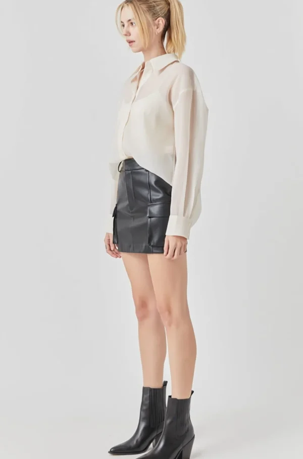 GREY LAB Shirts & Blouses*- Organza Oversized Shirt OFFWHITE