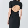GREY LAB Knit Dresses | Sweaters & Knits*- Overlock Piping Knit Maxi Dress BLACK