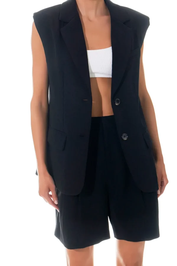 GREY LAB Matching Sets | Blazers*- Oversized Blazer Vest BLACK