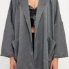 GREY LAB Jackets & Coats | Tops*- Oversized Coat with Big Pocket HEATHERGREY