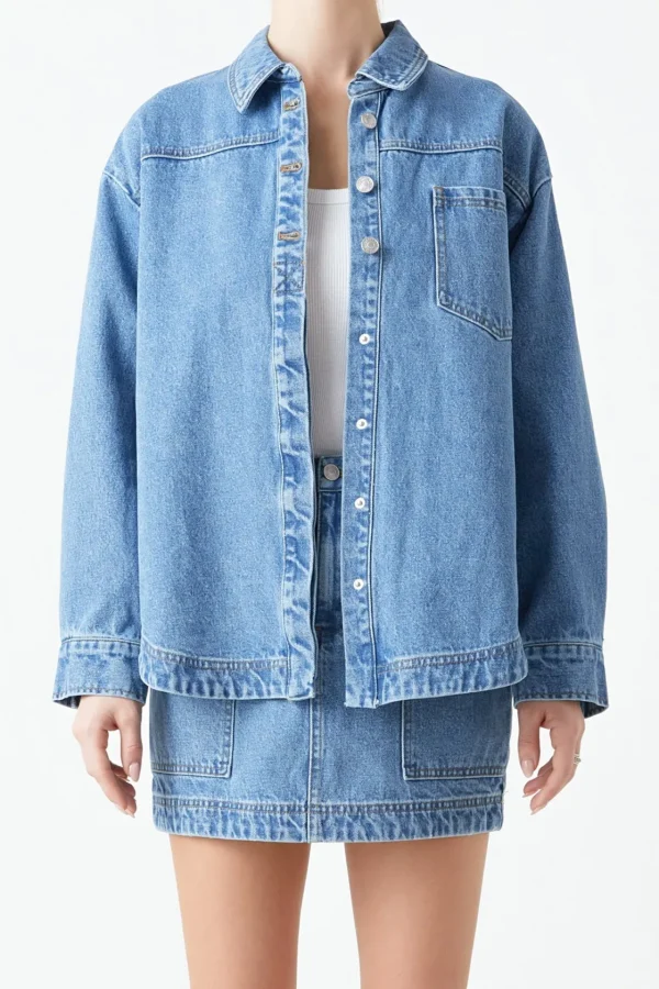 GREY LAB Denim | Shirts & Blouses*- Oversized Shirt DENIM