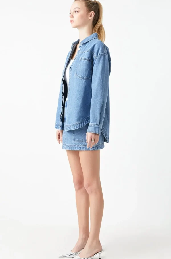 GREY LAB Denim | Shirts & Blouses*- Oversized Shirt DENIM