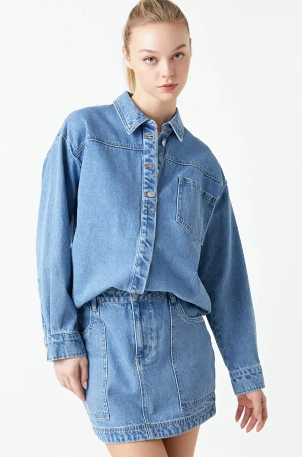 GREY LAB Denim | Shirts & Blouses*- Oversized Shirt DENIM