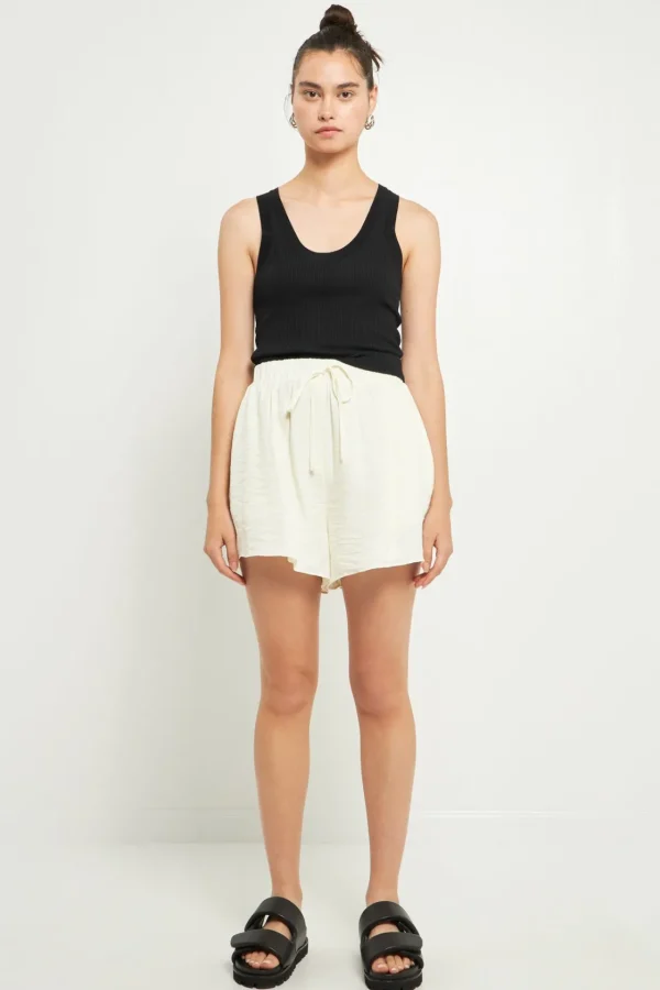 GREY LAB Shorts & Skorts | Tops*- Oversized Linen Shorts CREAM