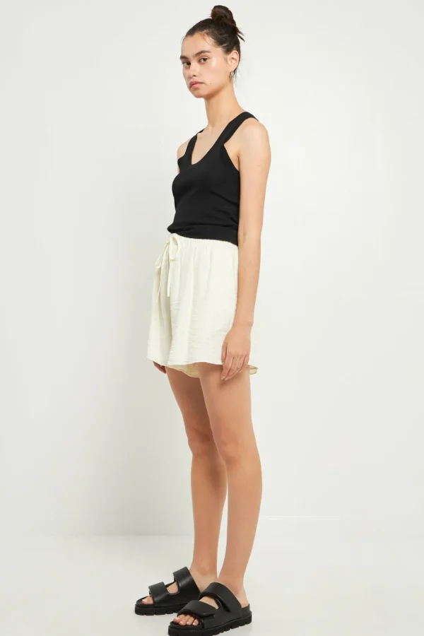 GREY LAB Shorts & Skorts | Tops*- Oversized Linen Shorts CREAM