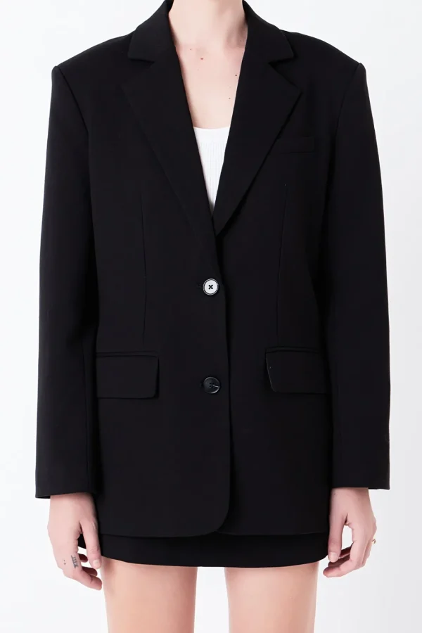 GREY LAB Matching Sets | Blazers*- Oversized Notched Collar Blazer