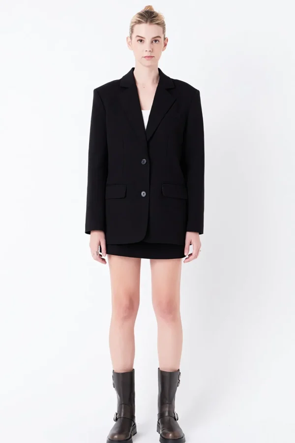 GREY LAB Matching Sets | Blazers*- Oversized Notched Collar Blazer