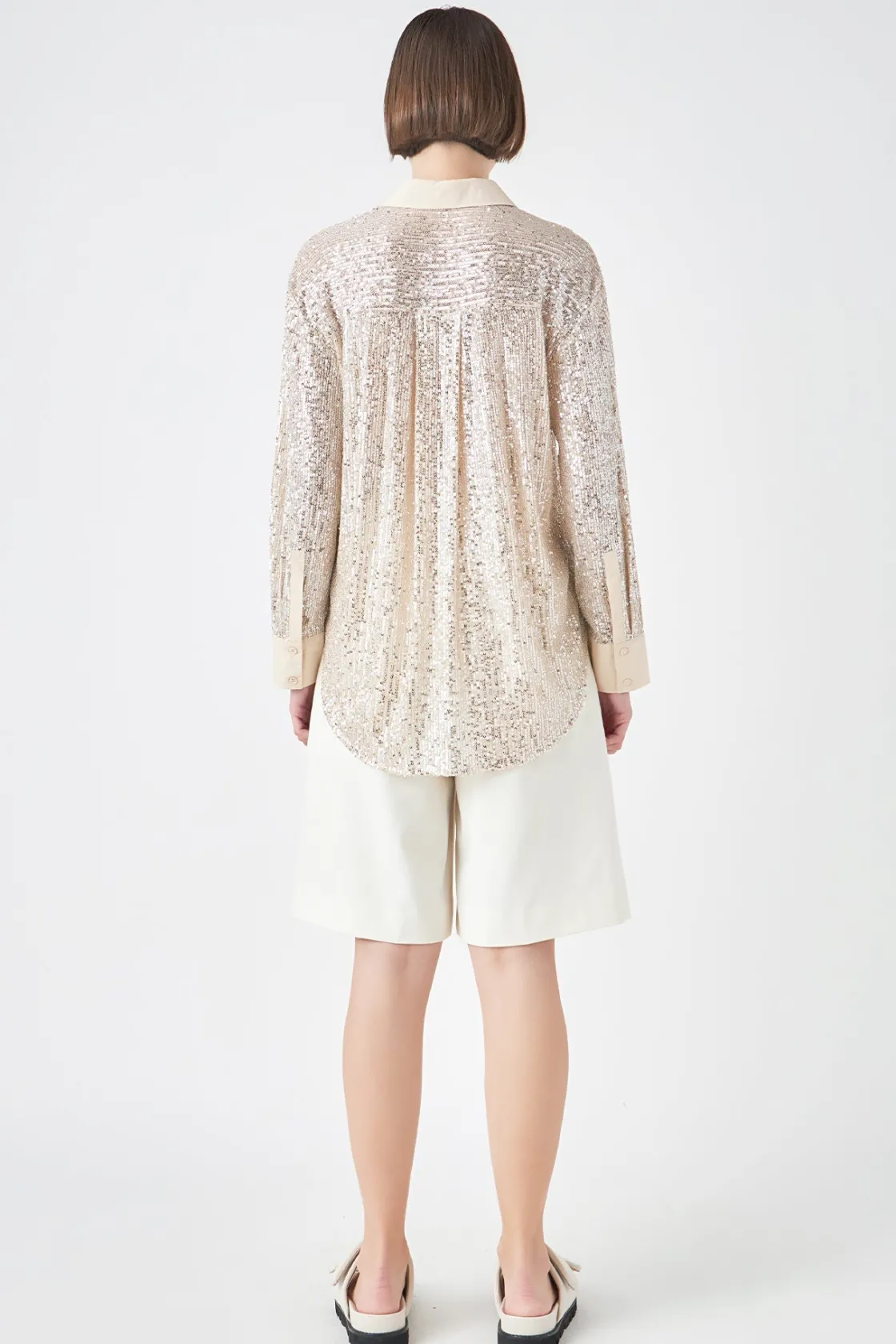 grey_lab__oversized_sequi_2.webp GREY LAB Shirts & Blouses | Tops*- Oversized Sequin Shirt IVORY