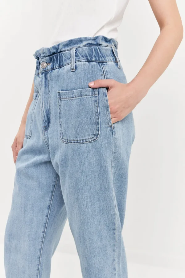 GREY LAB Denim | Tops*- Paperbag Waist Jeans DENIM