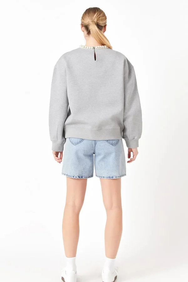 GREY LAB Sweaters & Knits | Tops*- Pearl Necklace Sweater GREY