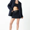 GREY LAB Jackets & Coats | Tops*- Pin Stripe Oversized Jacket DARKNAVY