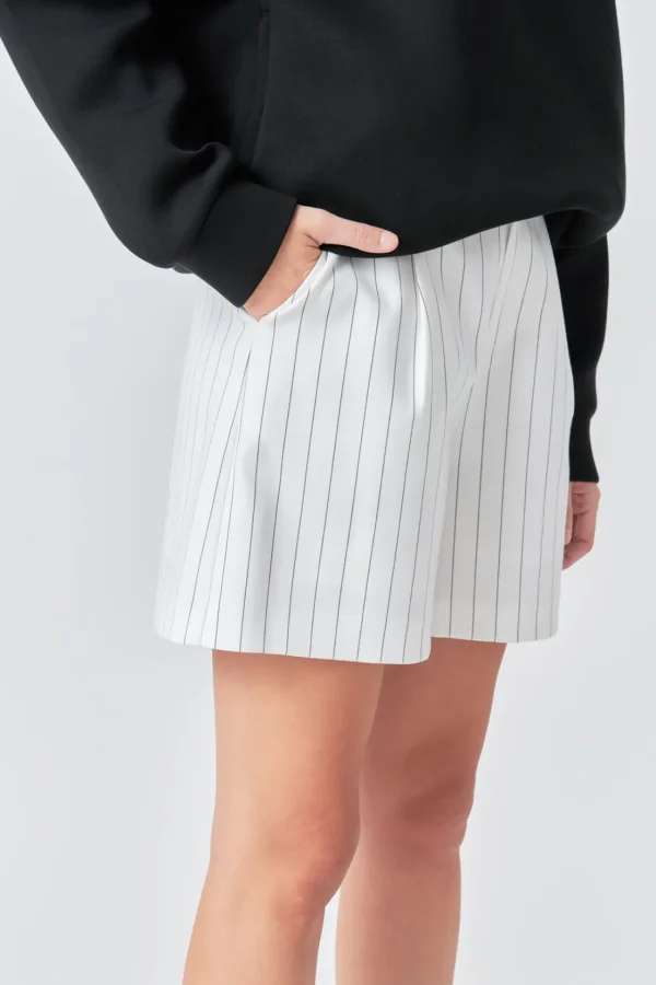 GREY LAB Shorts & Skorts | Tops*- Pinstriped Shorts IVORY