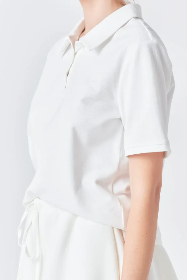 GREY LAB Shirts & Blouses | Tops*- Pique Polo Shirt