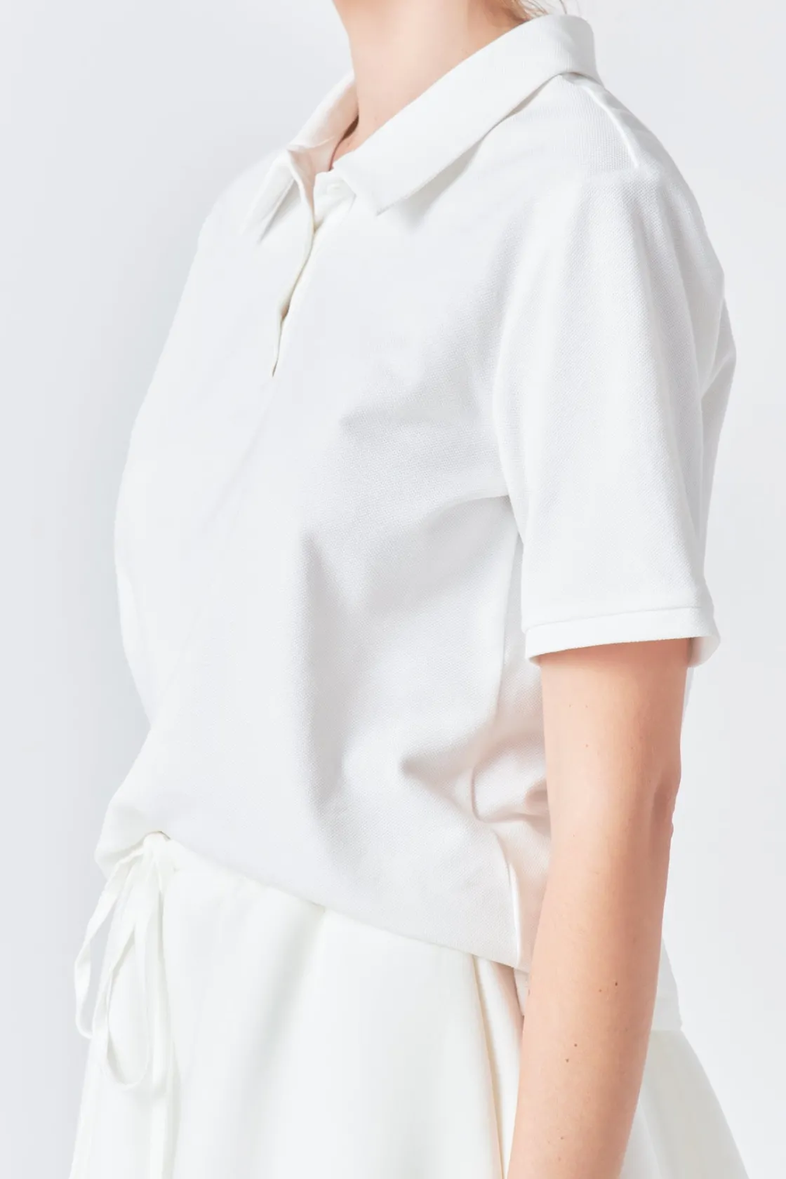 grey_lab__pique_polo_shir_2.webp GREY LAB Shirts & Blouses | Tops*- Pique Polo Shirt