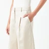 GREY LAB Shorts & Skorts | Tops*- Pleated Wide Satin Shorts CREAM