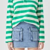 GREY LAB Skirts | Tops*- Pocket Denim Mini Skirt BLUE