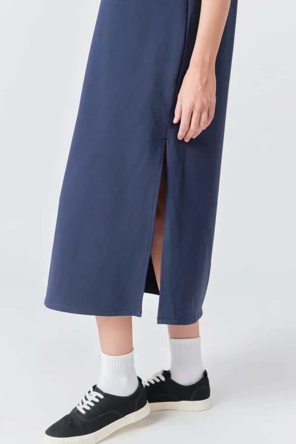 GREY LAB Tops*- Polo Midi Dress NAVY