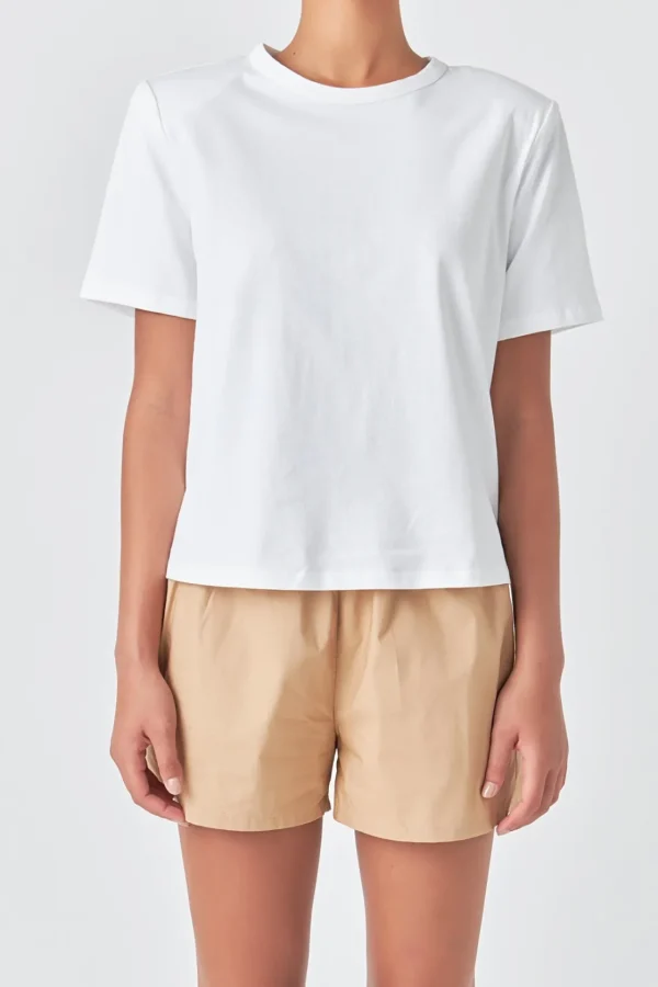 GREY LAB Tops*- Power Shoulder T-shirts