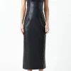 GREY LAB Tops*- Pu Midi Sleeveless Dress BLACK