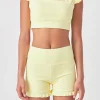 GREY LAB Tops*- Puff Sleeve Crop Top LIGHTYELLOW